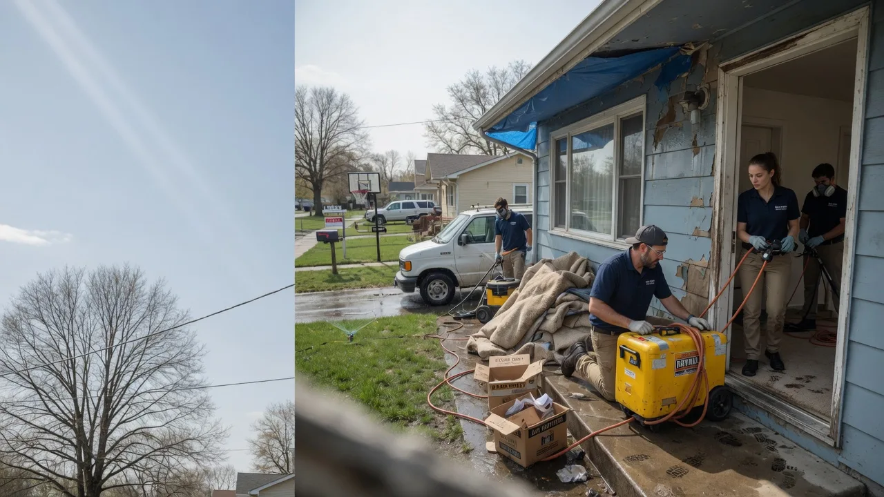 Basement Flood Cleanup in Streator, IL near me